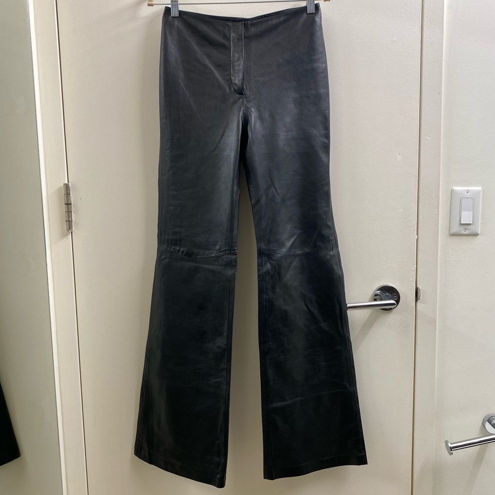 H&M Studio S/S 24 Flared Leather Pants